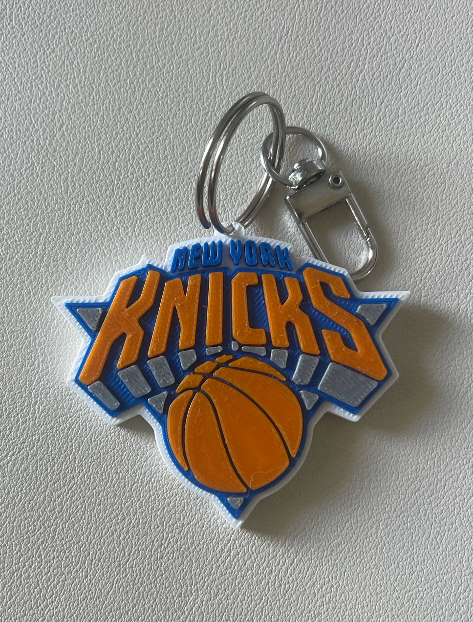 NY Knicks Finals 2025 Keychain - Option C logo shape