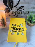 She is Strong-  Journal Notebook