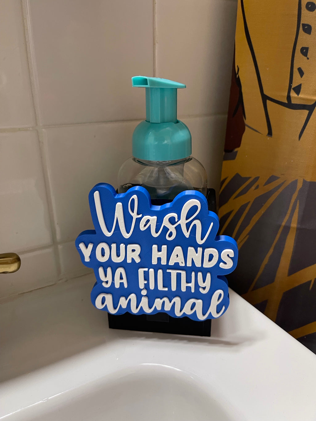 Foaming Soap Holder w/ Changeable Face Plate
