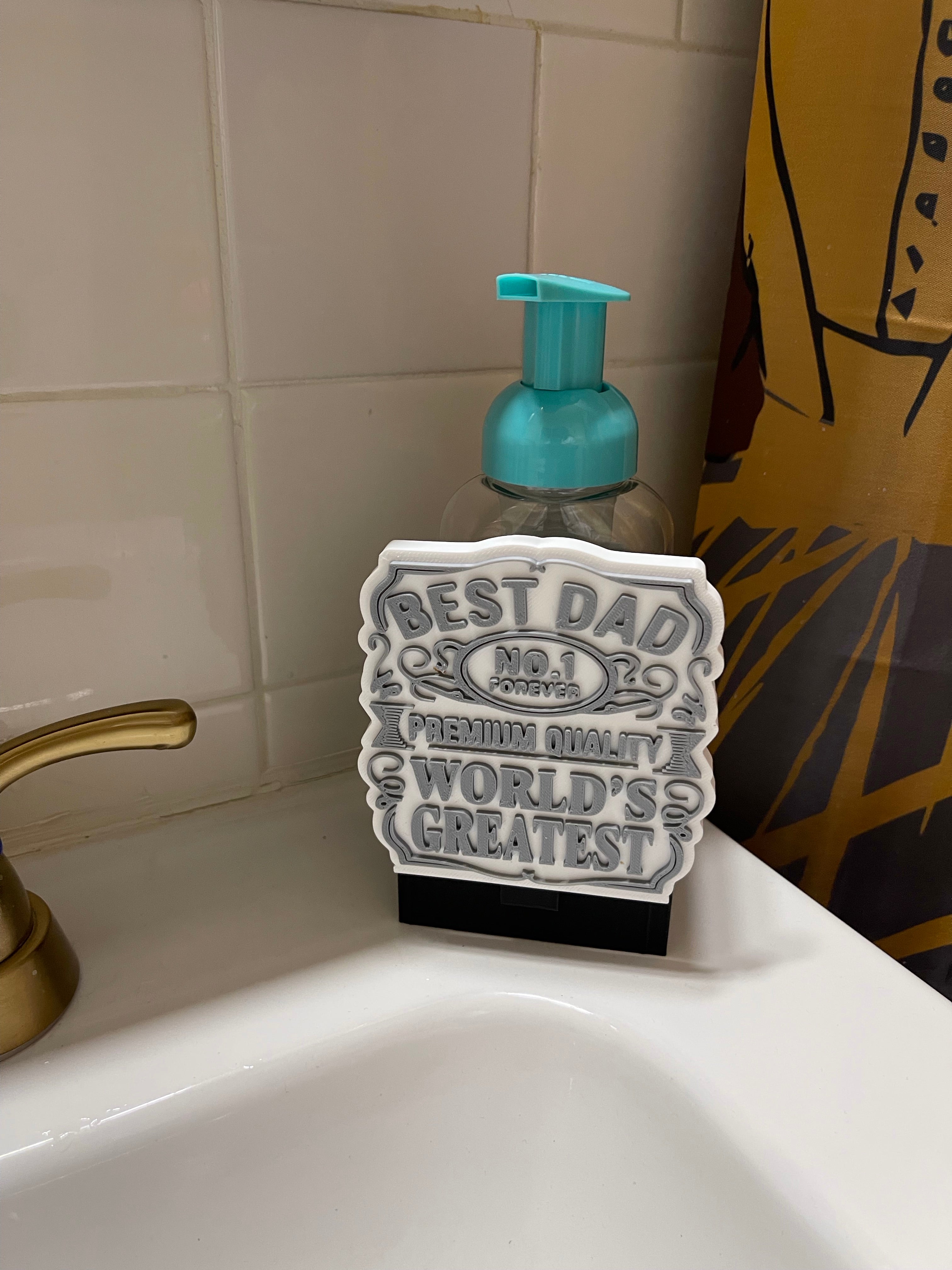 Foaming Soap Holder w/ Changeable Face Plate