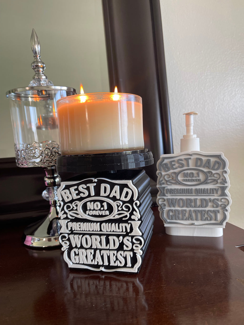 Best Dad Candle Holder