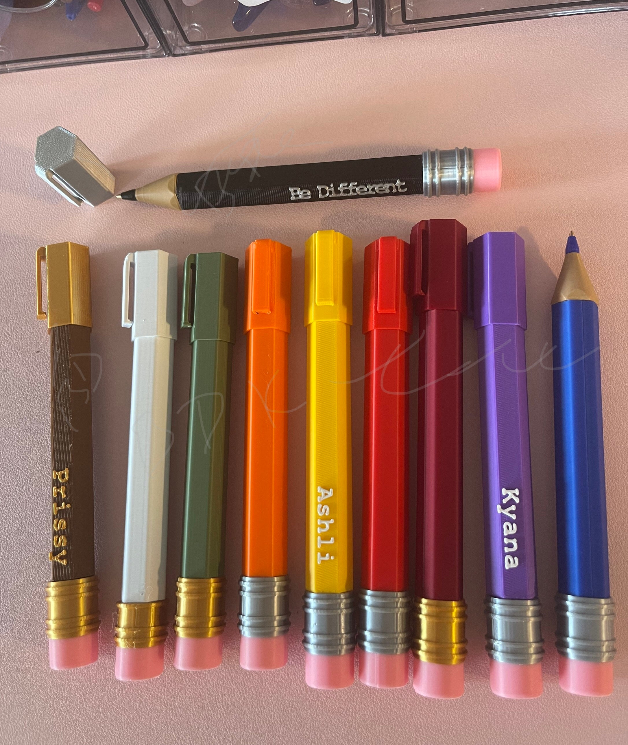 Personalized 3D Printed Jumbo Pencil Pen