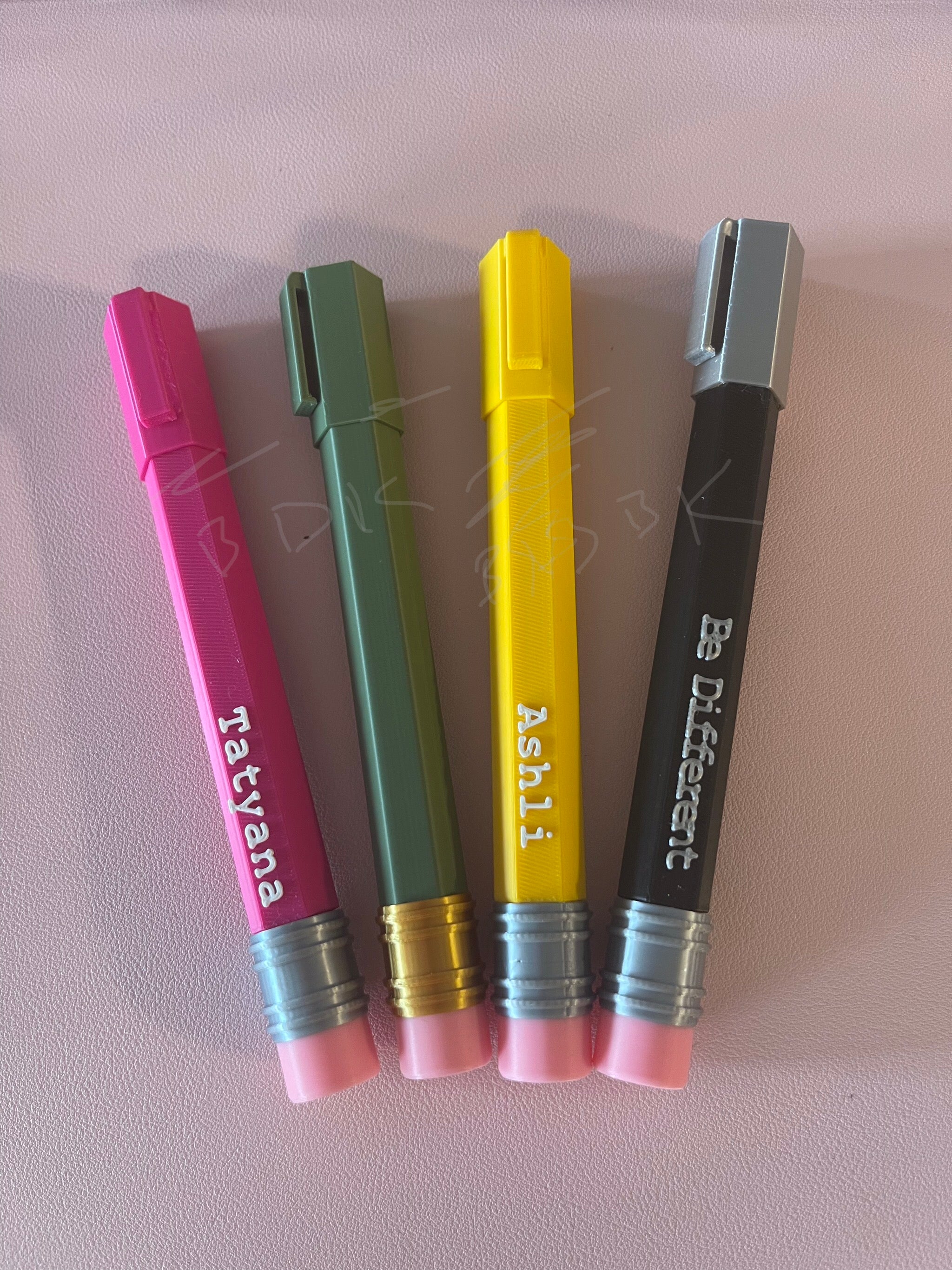 Personalized 3D Printed Jumbo Pencil Pen