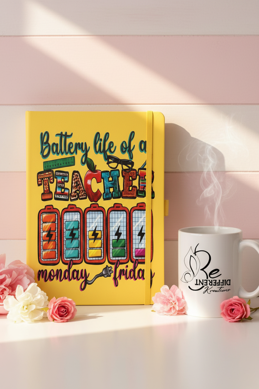 Battery Life of a Teacher - Feminine Background