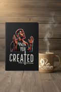 Created with a Purpose - Brown Wooden Background with Mug