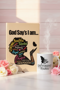 God Say's I Am - Exact Book with Logo on Mug