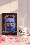 Just A Girl Who Loves Cats - Feminine Background