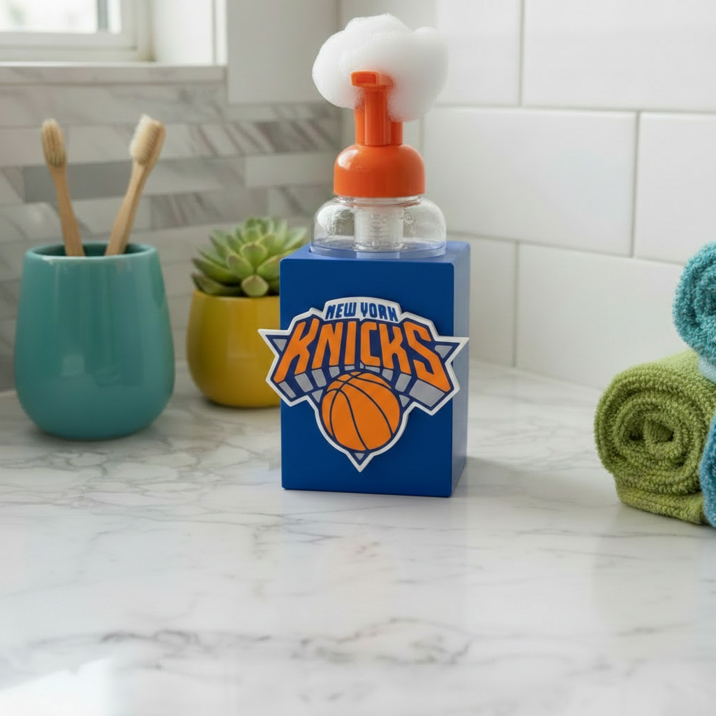 Knicks Soap Holder in Bathroom Background