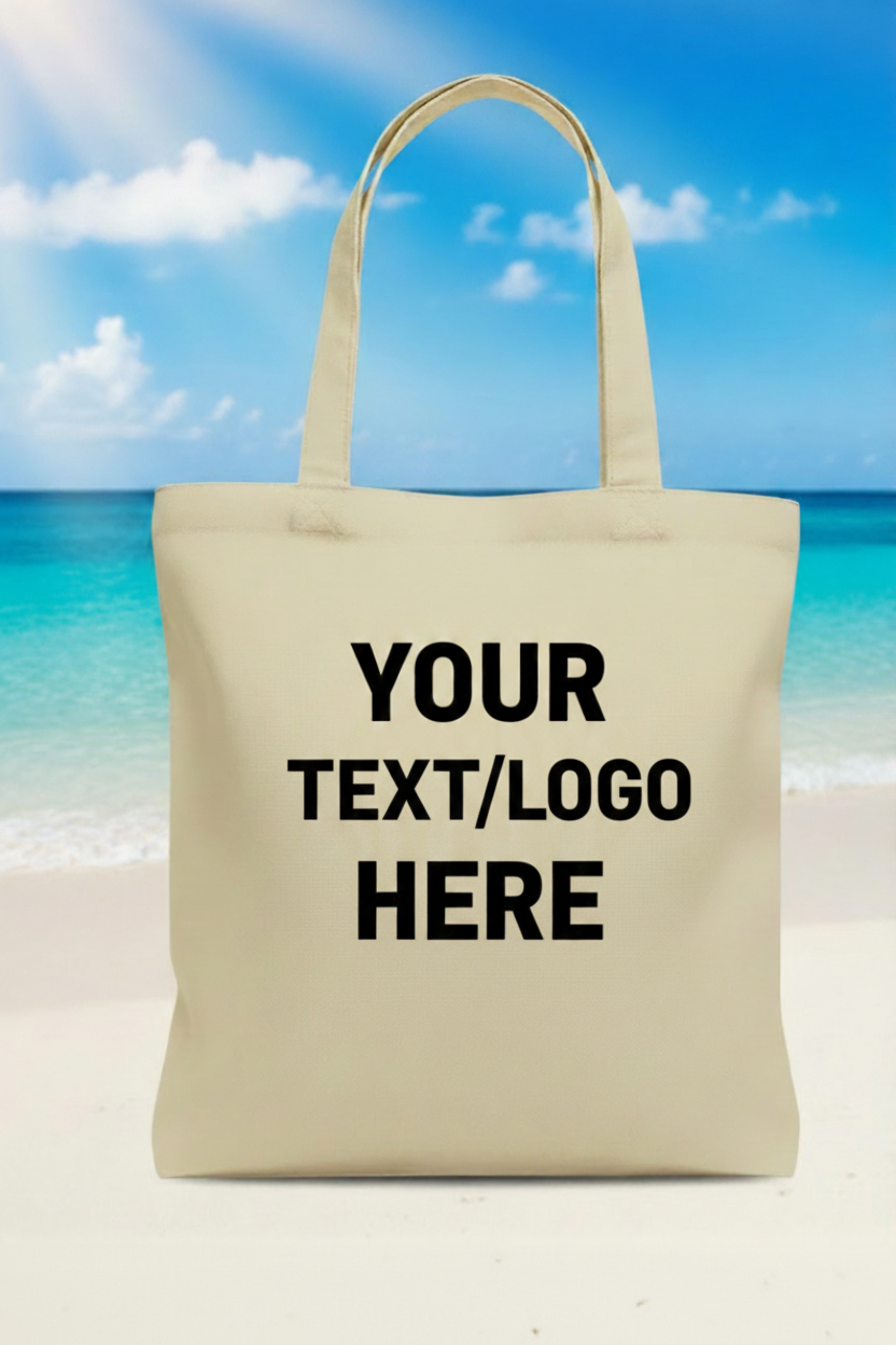 Natural Tote Bag - Your Custom Text/Logo Here