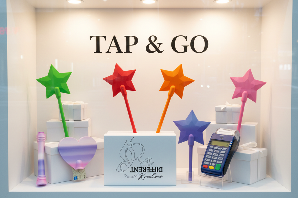 Star Wands + Heart Wand + Card Reader - Window Display