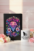 You Glow Girl Black Journal - Exact - Floral Scene